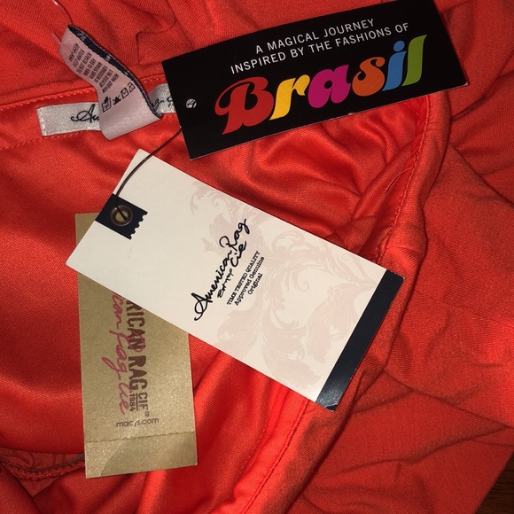 American Rag Cie Pink /Orange Dress. NWT. S - Picture 8 of 8